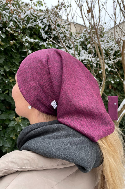 "Love under the helmet" Thermoloop Stretch Purple Dream Bordeaux  